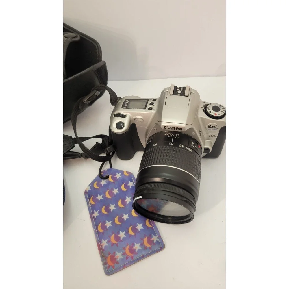Canon EOS Rebel 2000 35mm Film SLR Camera EF 28-80mm Lens Tested Working Case